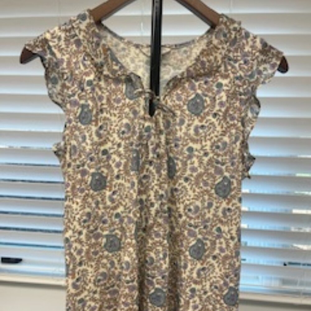 Lucky Brand Flutter Sleeve Top